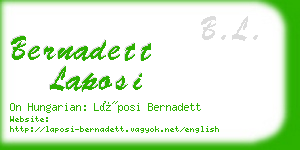 bernadett laposi business card